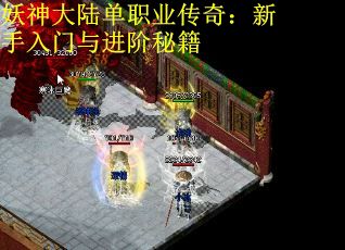 妖神大陆单职业传奇：新手入门与进阶秘籍