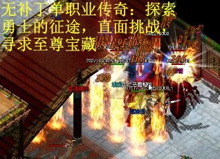 无补丁单职业传奇：探索勇士的征途，直面挑战，寻求至尊宝藏