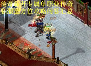 传奇新开专属单职业传奇私服全方位攻略问答汇总