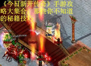 《今日新开传奇》手游攻略大集合:那些你不知道的秘籍技巧 《今日新开传奇》手游攻略大集合:那些你不知道的秘籍技巧