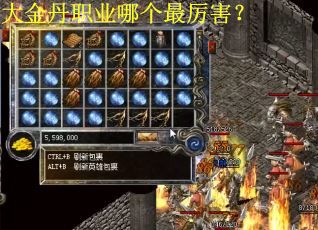 大金丹职业哪个最厉害？