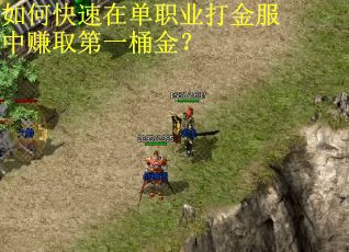 如何快速在单职业打金服中赚取第一桶金？