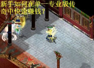 新手如何在单一专业版传奇中快速赚钱？